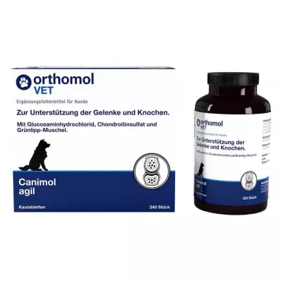 ORTHOMOL VET Canimol agil compresse masticabili per cani, 240 pz