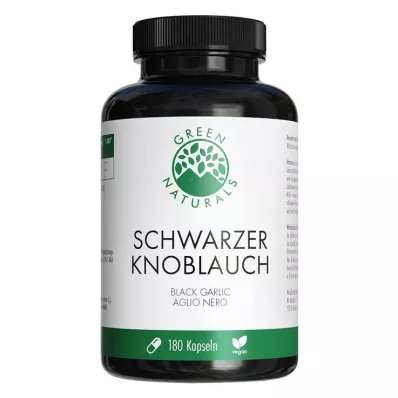 Green Naturals Aglio nero 750mg Kps vegano, 180 pz